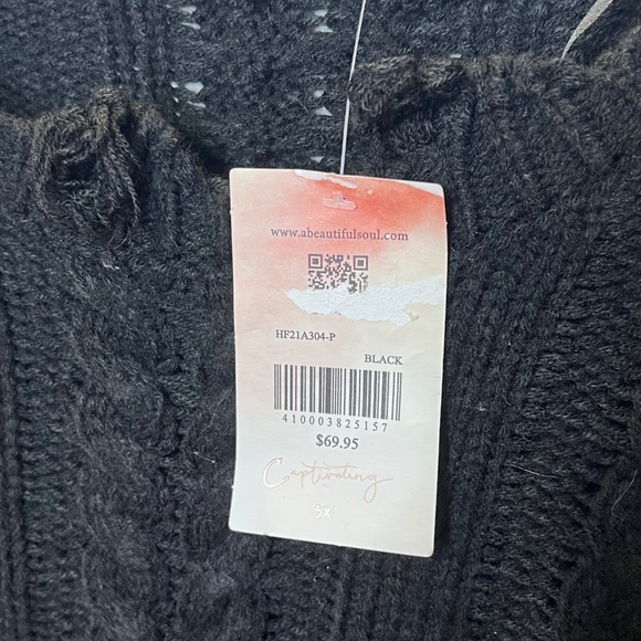 A Beautiful Soul Captivating Pullover Fringe Sweater NWT - Picture 11 of 12